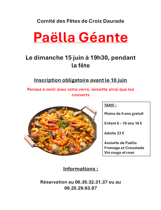 Paëlla Géante
